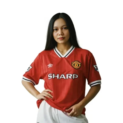 Jersey Manchester United 1998 Wanita Original